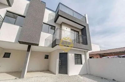 Sobrado com 3 dormitórios à venda, 129 m² por r$ 650.000,00 - santa felicidade - curitiba/pr