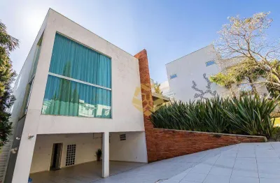 Exclusividade, conforto e sofisticação em cada detalhe! casa com 5 dormitórios à venda, 476 m² por r$ 4.200.000 - campo comprido - curitiba/pr