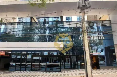 Sala comercial dos sonhos no anchieta business! sala para alugar, 71 m² por r$ 3.800/mês - mercês - curitiba/pr