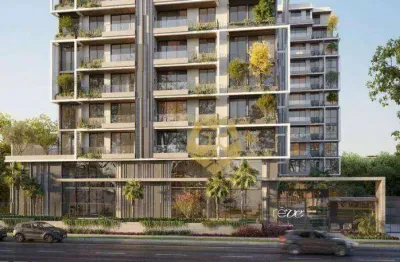 Apartamento com 2 dormitórios para alugar, 83 m² por r$ 2.780/mês - centro cívico - curitiba/pr