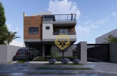 Sobrados em construção com 3 dormitórios à venda, 135 m² por r$ 899.000 - santa felicidade - curitiba/pr