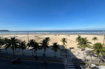 Sensacional apartamento frente total mar guilhermina com 2 varandas