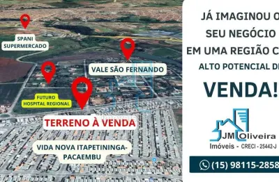 Terreno comercial a venda  vida nova  itapetininga - pacaembu vale sao fernando - itapetininga - sp