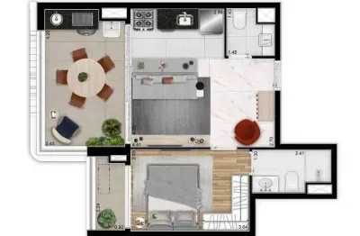 Apartamento com 1 quarto à venda na rua cayowaá, 186, perdizes, são paulo por r$ 733.112