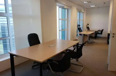 Sala comercial com 4 salas para alugar na avenida doutor chucri zaidan, 1550, vila cordeiro, são paulo por r$ 13.506