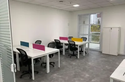 Sala comercial com 3 salas para alugar na avenida doutor chucri zaidan, 1550, vila cordeiro, são paulo por r$ 7.806