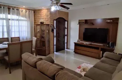 Casa para venda em santo andré, vila camilópolis, 3 dormitórios, 1 suíte, 2 banheiros, 3 vagas