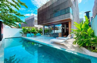 Casa village de alto padrão no golf club da riviera, 5 suítes à venda, 863 m² por r$ 13.000.000 - riviera de são lourenço - bertioga/sp
