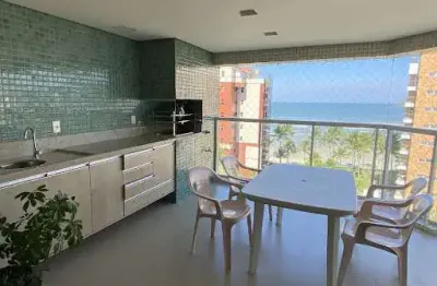 Apartamento vista mar 4 dormitórios para alugar, 170 m² por 2.700,40 - riviera de são lourenço - bertioga/sp
