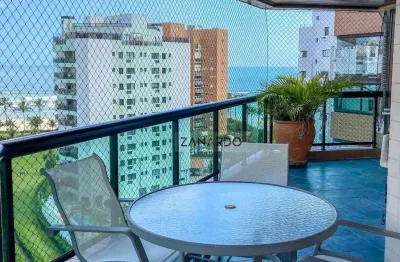 Apartamento vista mar e pé na grama 3 dormitórios sendo 1 suíte à venda, 114 m² por r$ 3.300.000 - riviera de são lourenço - bertioga/sp