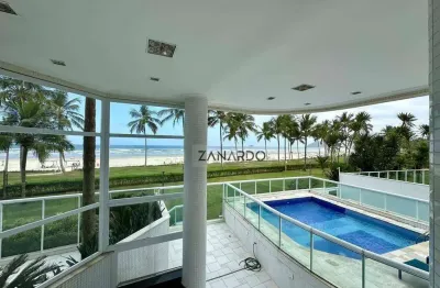 Apartamento garden pé na areia, vista mar em riviera de são lourenço, 6 suítes à venda, 658 m² por r$ 24.000.000 - bertioga/sp