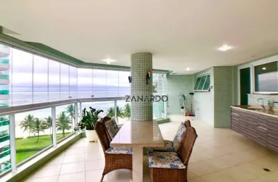 Apartamento pé na areia 5 suítes, 255 m² - venda por r$ 10.000.000 ou aluguel por r$ 35.000/mês - riviera de são lourenço - bertioga/sp