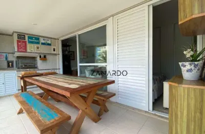 Apartamento à 50m da praia 4 dormitórios sendo 3 suítes à venda, 138 m² por r$ 3.700.000 - riviera de são lourenço - bertioga/sp