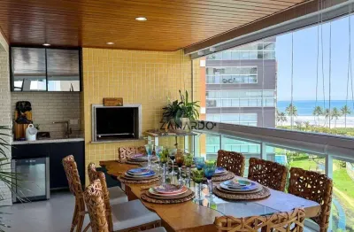 Apartamento vista mar e pé na grama à venda em riviera de são lourenço