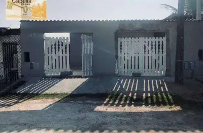 Casa com 2 dormitórios à venda, 58 m² por r$ 260.000,00 - balneário califórnia - itanhaém/sp
