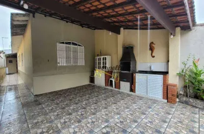 Casa com 2 dormitórios à venda, 80 m² por r$ 190.000,00 - balneário santista - itanhaém/sp