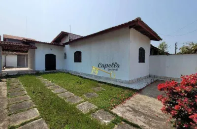 Casa com 2 dormitórios para alugar, 110 m² por r$ 1.500,00/mês - balneário califórnia - itanhaém/sp