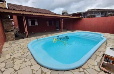 Casa com 2 dormitórios à venda, 131 m² por r$ 350.000,00 - balneário gaivota - itanhaém/sp