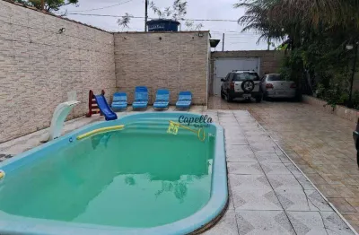 Casa com 2 dormitórios à venda por r$ 380.000 - balneário gaivota - área verde - itanhaém/sp