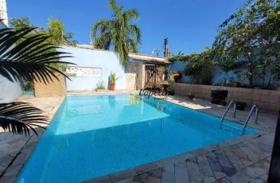 Casa com 4 dormitórios à venda, 228 m² por r$ 550.000 - balneário gaivota - itanhaém/sp