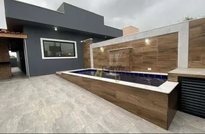Casa com piscina com 2 dormitórios à venda, 70 m² por r$ 420.000 - jardim cibratel - itanhaém/sp