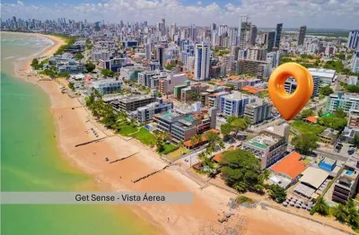 Flat à venda, vista mar e pé na areia, jardim oceania, joão pessoa, pb