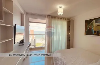 Flat à venda a 60m da praia e vista ampla  no edf. mar bello  - intermares, cabedelo
