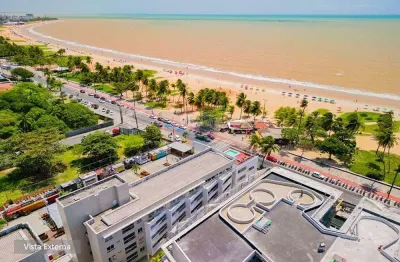 Flat à venda, mobiliado e decorado, com 47m², na avenida cabo branco, joão pessoa-pb.