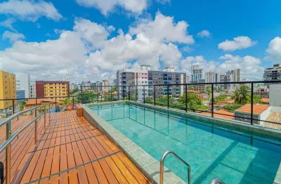 Flat para locação, mobiliado com 20m² em jardim oceania, joão pessoa-pb