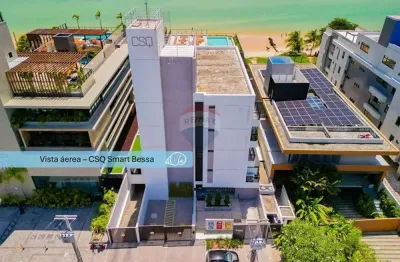 Apartamento a venda, 1 quarto, pé na areia, jardim oceania, joão pessoa, pb