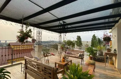 Casa em condomínio fechado com 5 quartos à venda na rua alcebíades antônio dos santos, 356, nonoai, porto alegre por r$ 3.200.000