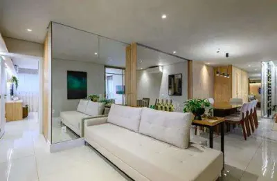 Sqnw 303 bloco b - apartamnento decorado a venda no my design com 4 suites altissimo padrao