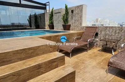 Magnífica cobertura 408m²,  4 suítes 5 vagas + depósito