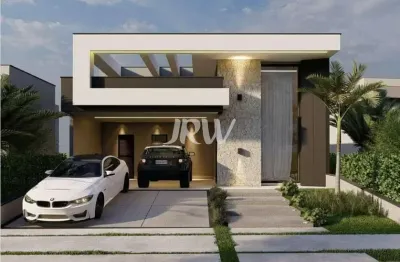 Casa a venda no condomínio gran reserve na cidade de indaiatuba - sp  lote: 300 m² construção: 183,40 m² piscina: 11,25 m² metragem total construída: