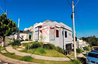 Linda casa térrea de esquina com 03 suítes (sendo 01 master) no condomínio montreal em indaiatuba são paulo.