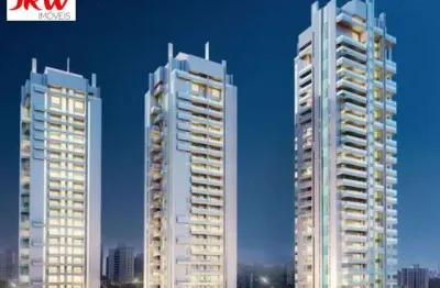 Piscina com cascata, borda infinita e deck seco, espaço fitness, spa com saunas seca e úmida.