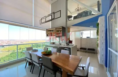Espetacular cobertura duplex com mezanino no condomínio le jardin indaiatuba