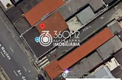 Terreno à venda na Avenida das Nações, Parque Novo Oratório, Santo André