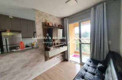 Apartamento a venda, 2 dormitórios, sala 2 ambientes e sacada com vista panoramica, cozinha, área de serviços. vaga de garagem. jardim casa blanca.