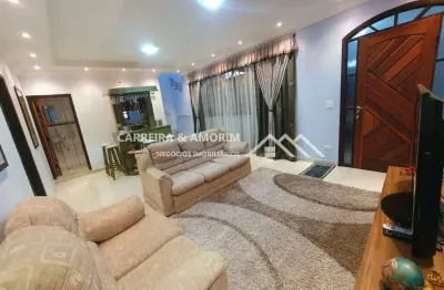 Casa a venda, sobrado 4 dormitórios, 4 suítes, área gourmet com churrasqueira, 3 vagas cobertas. edícula nos fundos e quintal. vila das belezas.