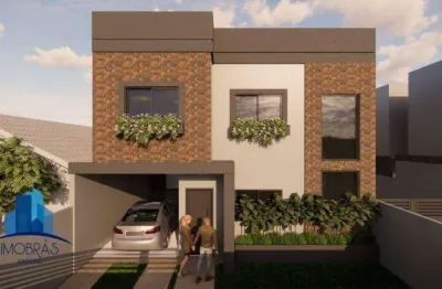 Sobrado com 3 dormitórios à venda, 110 m² por r$ 690.000,00 - boqueirão - curitiba/pr