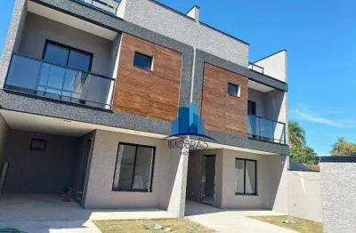 Sobrado com 3 dormitórios à venda, 140 m² por r$ 849.000 - capão raso - curitiba/pr