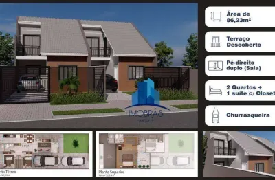 Sobrado à venda, 83 m² por r$ 539.000,00 - cajuru - curitiba/pr