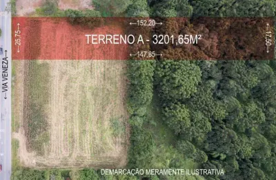 Terreno à venda na via veneza, 1, jardim padre josé de anchieta, campo largo por r$ 1.650.000