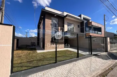 Luxuoso sobrado de alto padrão com 3 quartos todos suíte à venda, pineville
