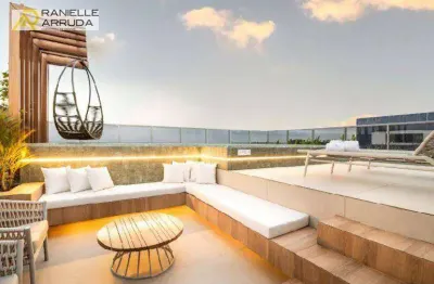 Flat com 1 dormitório à venda, 29 m² por r$ 499.000,00 - bessa - joão pessoa/pb