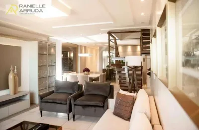 Cobertura com 4 dormitórios à venda, 274 m² por r$ 2.250.000,00 - camboinha - cabedelo/pb