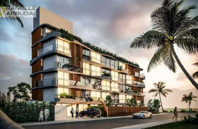 Studio com 1 dormitório à venda, 15 m² por r$ 422.501 - cabo branco - joão pessoa/pb