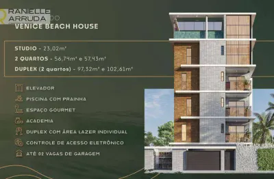 Flat com 1 dormitório à venda, 23 m² por r$ 249.900,00 - intermares - cabedelo/pb