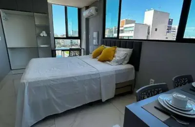 Flat com 1 dormitório à venda, 26 m² por r$ 339.000 - intermares - cabedelo/pb